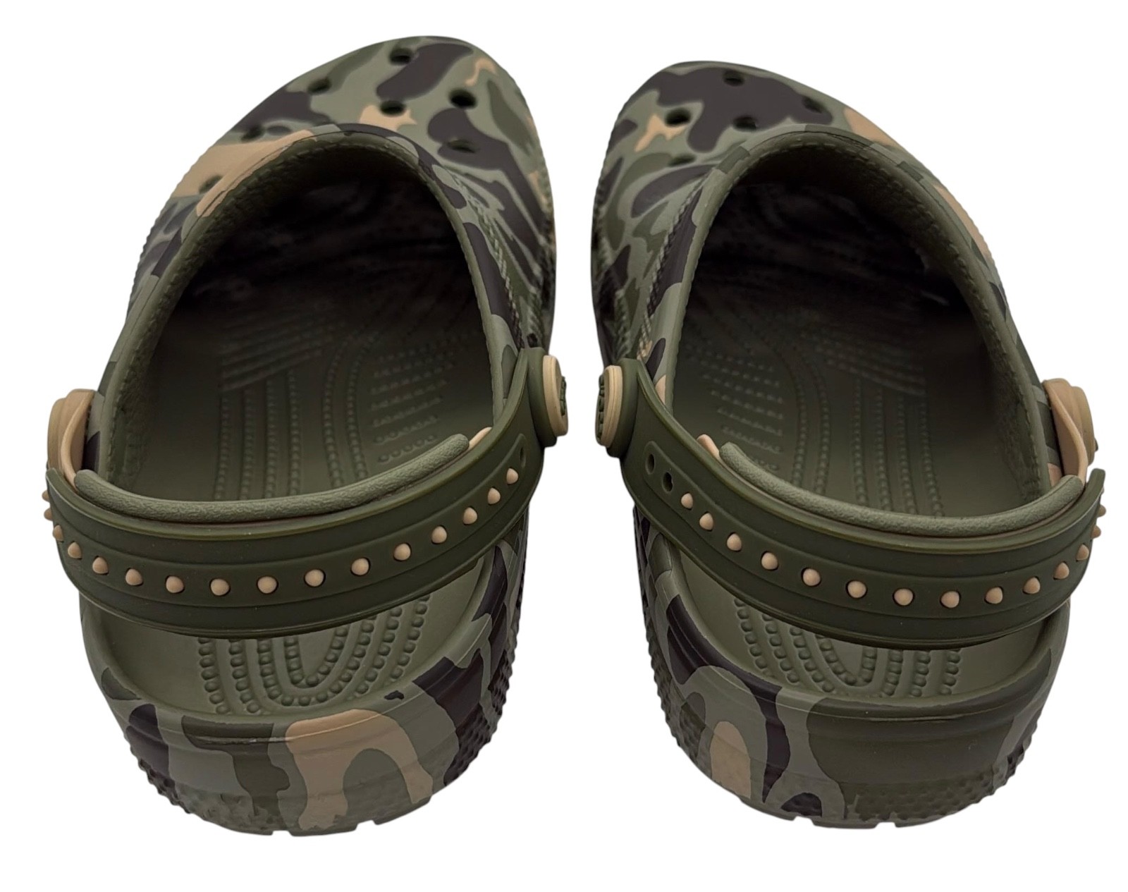 NEW Crocs Unisex Classic Original Snap Backstrap Camo