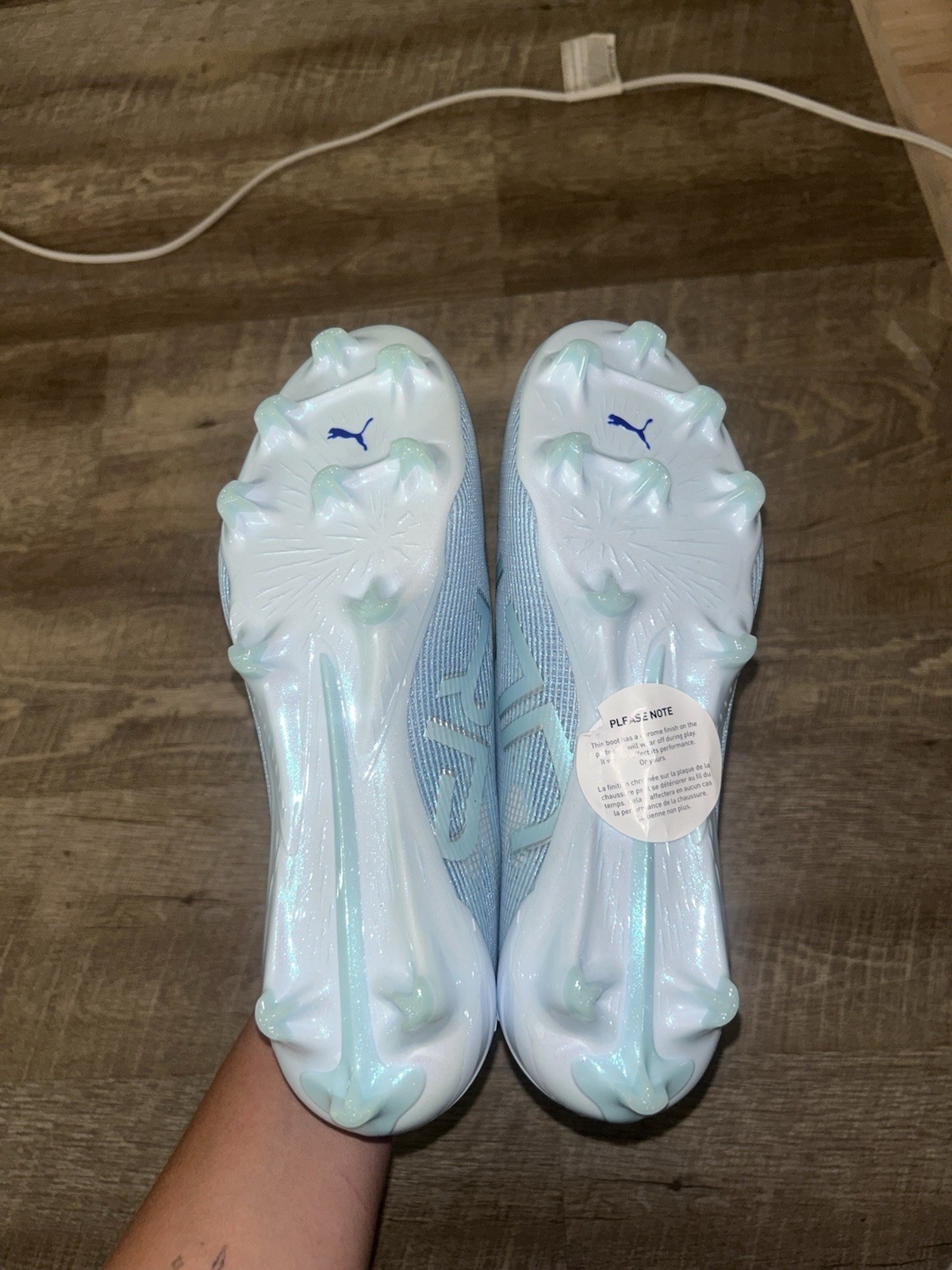 Puma Ultra 5 Ultimate FG ‘Light Up Pack’ Icy Blue Aqua 108639-01 Womens Size 9.5