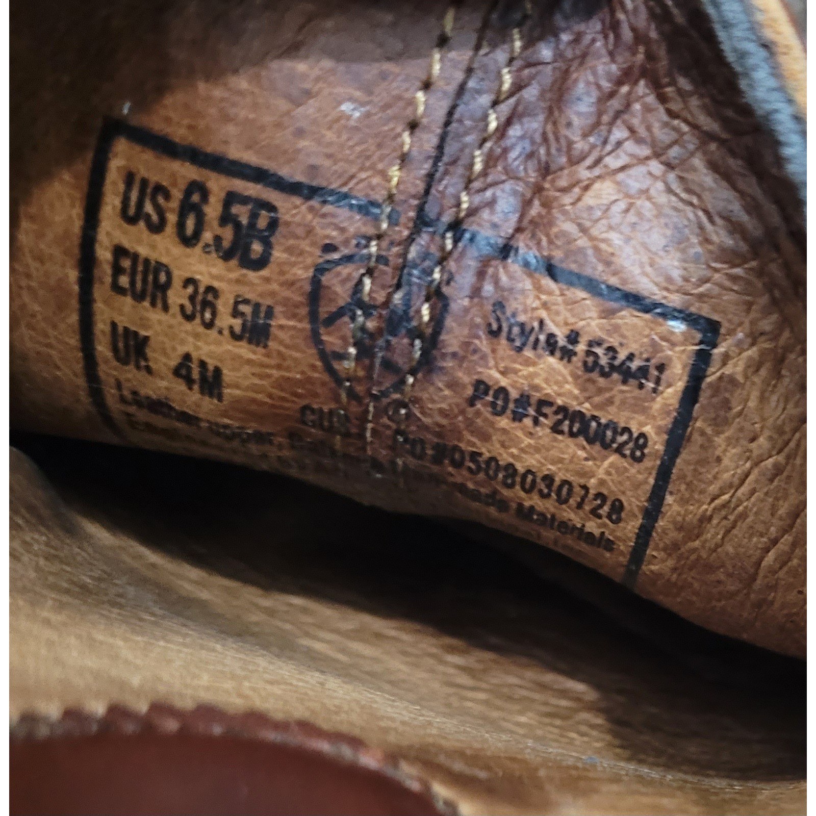 Ariat ATS Womens 6.5B Brown Leather Western Mule Slip On Clog Shoes