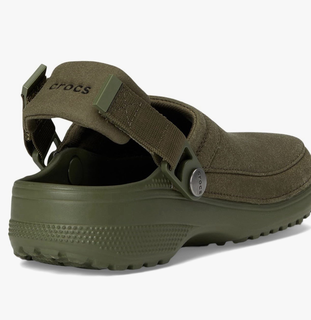 Genuine, New – Crocs Classic Crafted Vegan Suede Clog Army Green US Size M4-W6