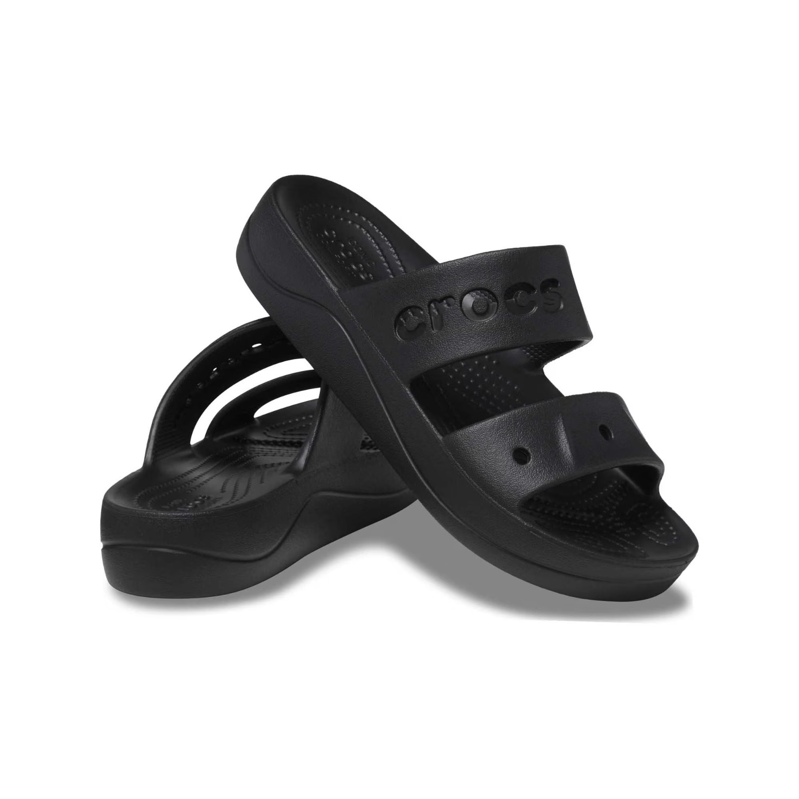 Crocs Adult Women’s Baya Platform Slide Sandal Comfortable and Lightweight Black