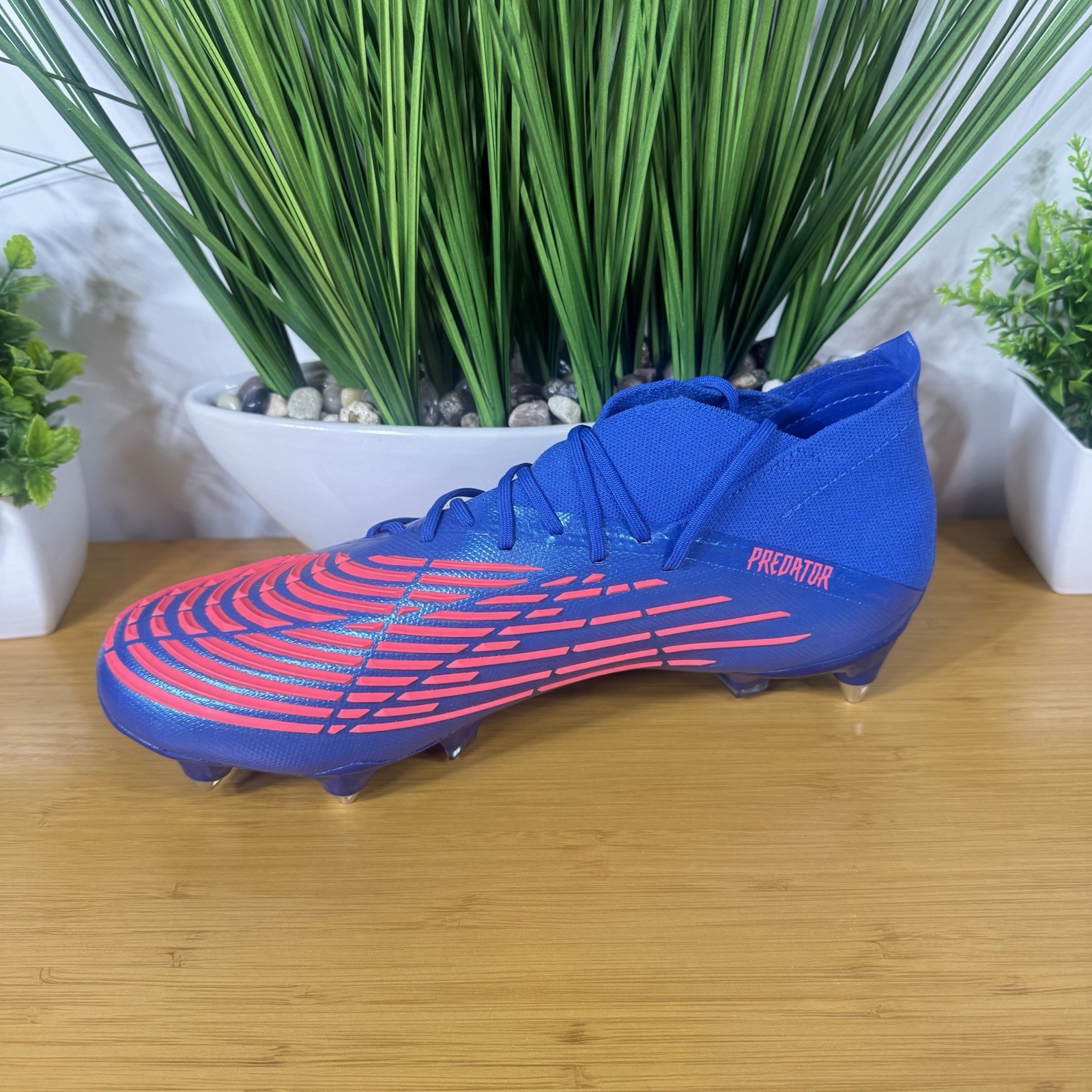 Adidas Predator Edge .1 SG NBY Soccer Cleats Blue Mens Size 8/ Womens Size 9