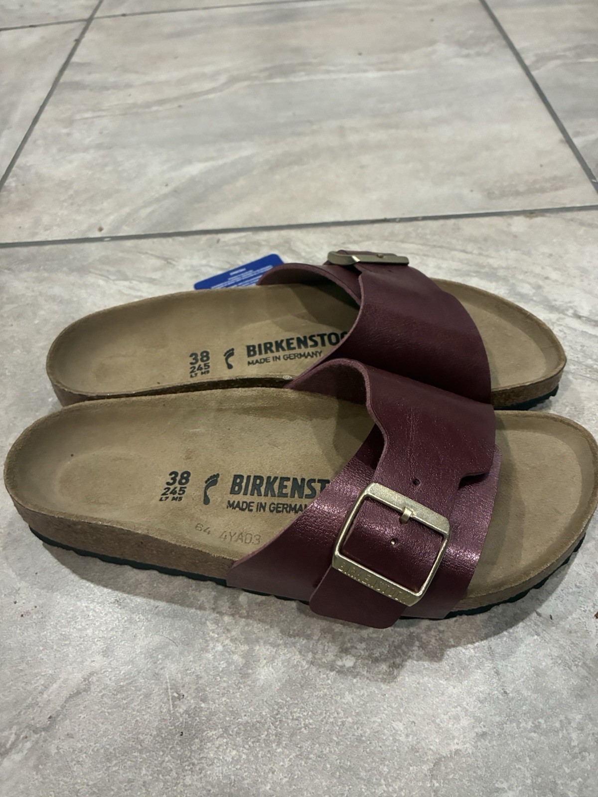 Birkenstock Women Sandals Size 38 245 L7 M5 Purple