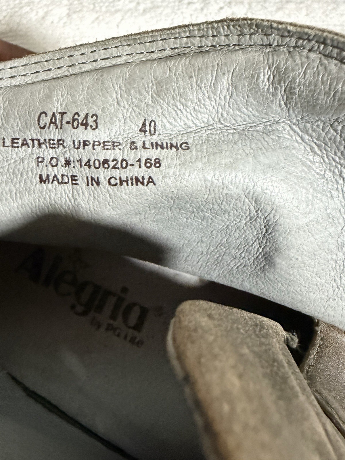 Algeria Caita-643 Women Drifted Brownish Gray Stone Wall Leather Bootie Size 9.5