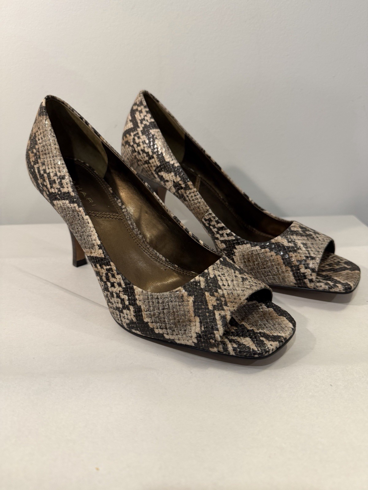 New Tahari 🌺Women Riddle Faux Snake/Western/Classic/Work/Comfort/Sz 10 Lux💥EUC