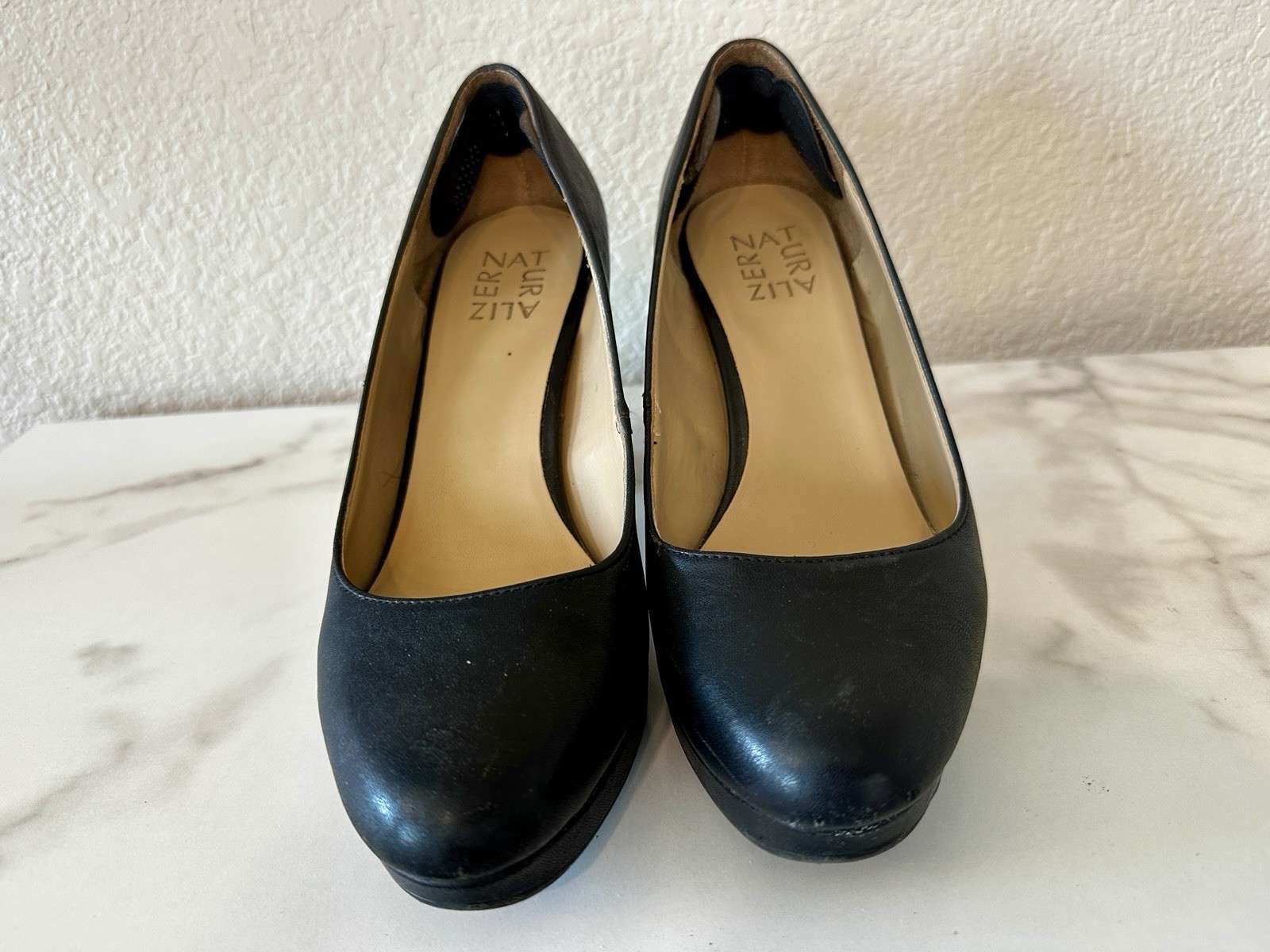 Naturalizer Black Platform Block Heel Pumps – Women’s Size 7W
