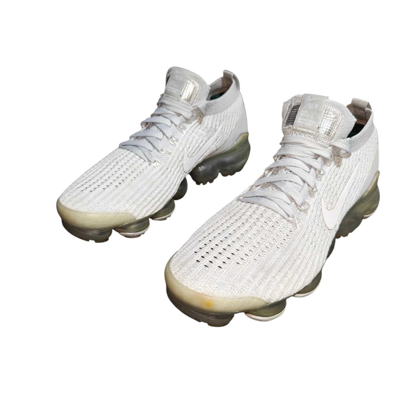 Nike Air VaporMax Flyknit 3 Pure Platinum AJ6910-100 Women’s Size 7.5