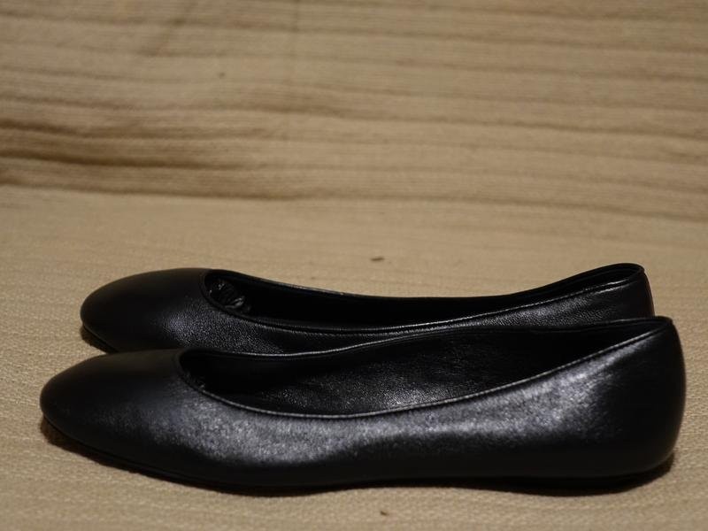 Women navy boot heels black leather 36.5 #B9MY