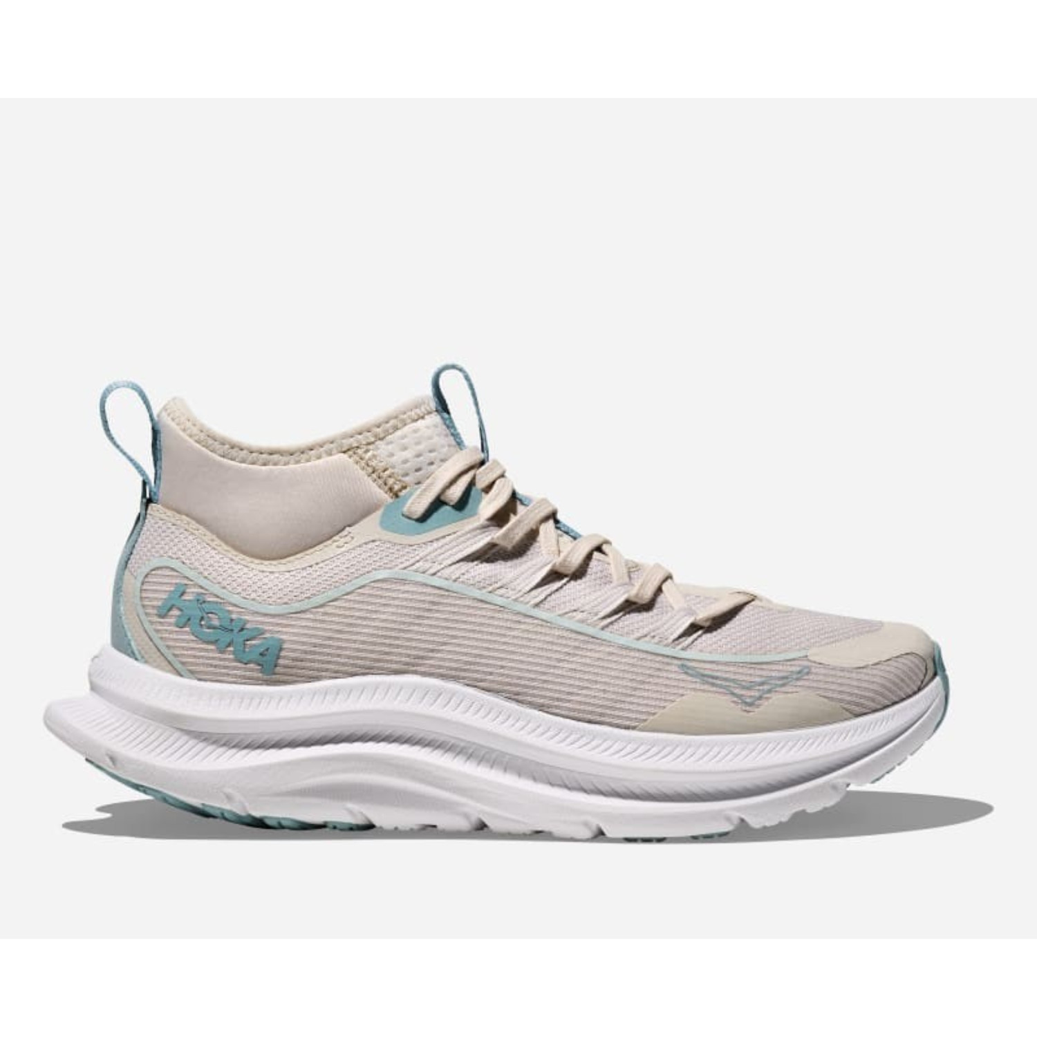 Hoka One One Kawana Mid Women’s US Size 8.5 Stucco White Lifestyle Shoes SHOP56