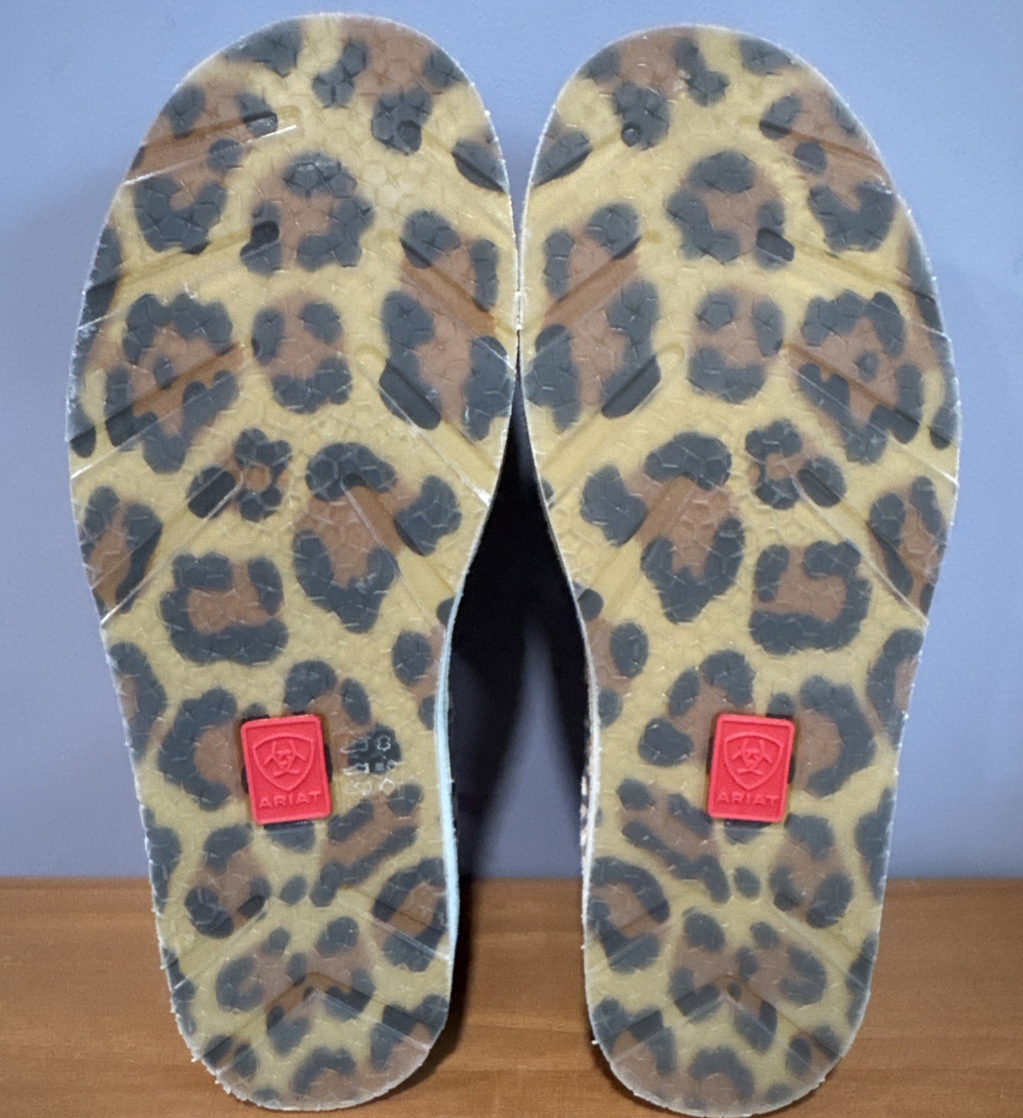 Ariat Cruiser Rodeo Quincy Women’s 7 Slip-On Cheetah Steer Roses Western Cowboy