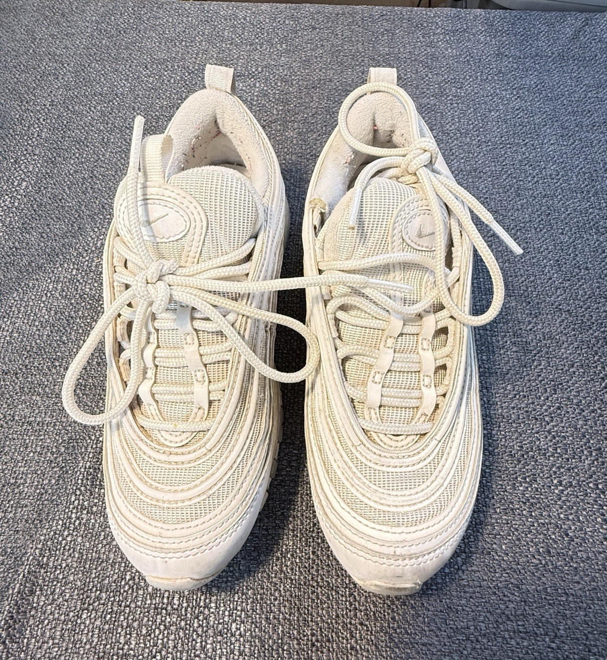 Nike Air Max 97 Pure Platinum Beige Low Top Lace-Up Women’s Sneakers 921733