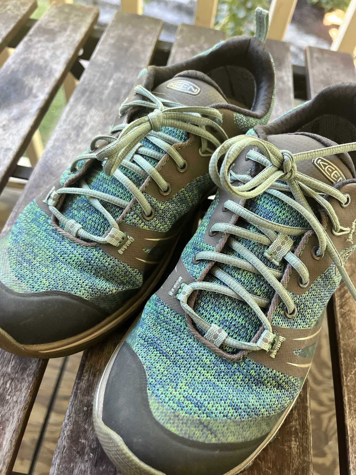 Keen Terradora II Waterproof Green Mesh Low Top Waterproof Hiking Size 7.5 Wmn’s