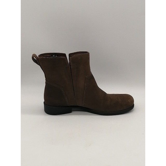 Ecco Boots Womens Touch 15 Brown EUR 38 Suede Ankle Bootie Shoes Stretch Pull On