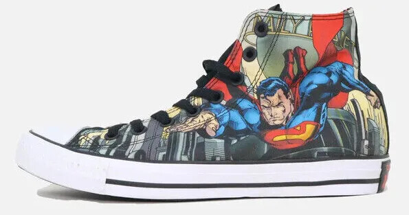 Rare Converse DC Comics x Chuck Taylor All Star Hi Superman Justice League Shoes