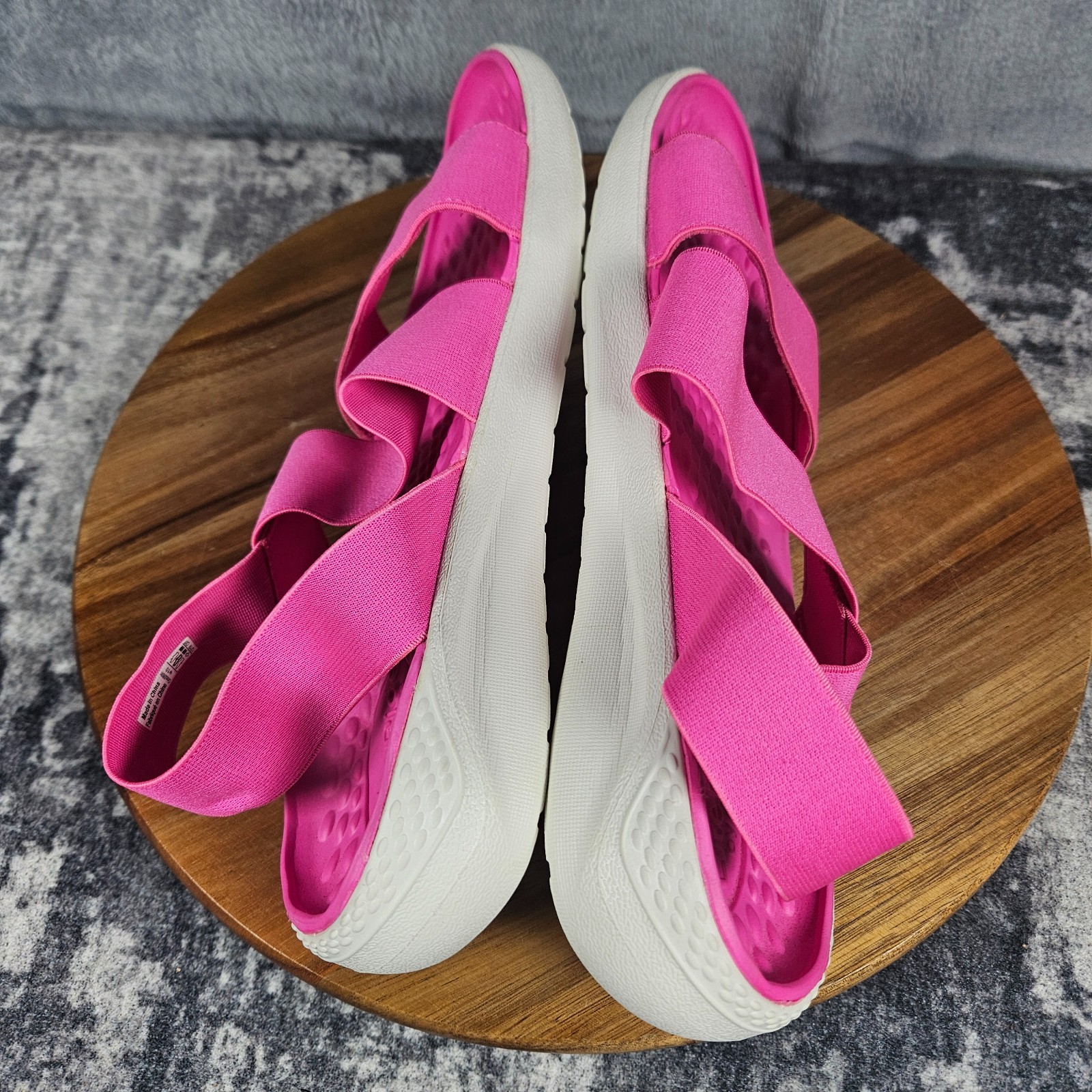 Crocs LiteRide Stretch Sandals Women’s Size 10 Pink Comfort Slip On Slingback