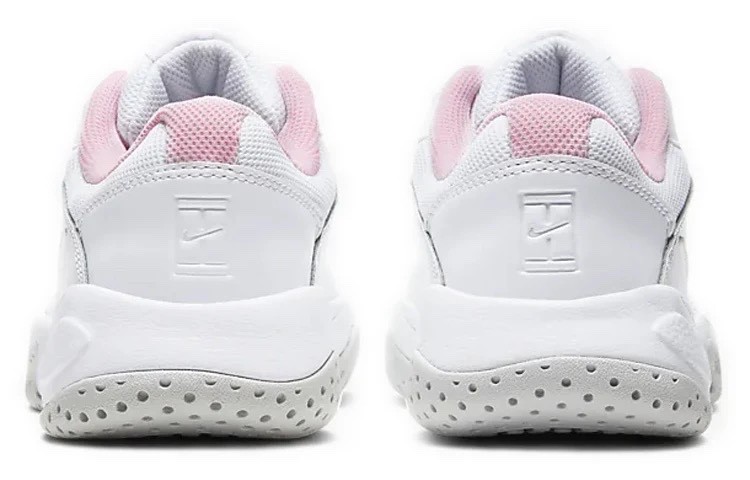 Nike Women Court Lite 2 Tennis Pickleball Shoes Size 8.5 White Pink AR8838 104