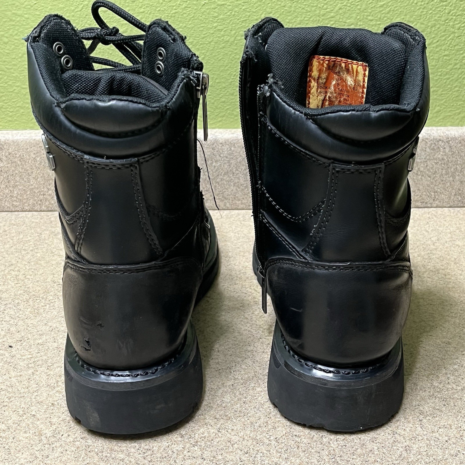 Harley-Davidson Boots Womens 10 Mallery 6.5 Inch Riding Motorcycle Leather READ!