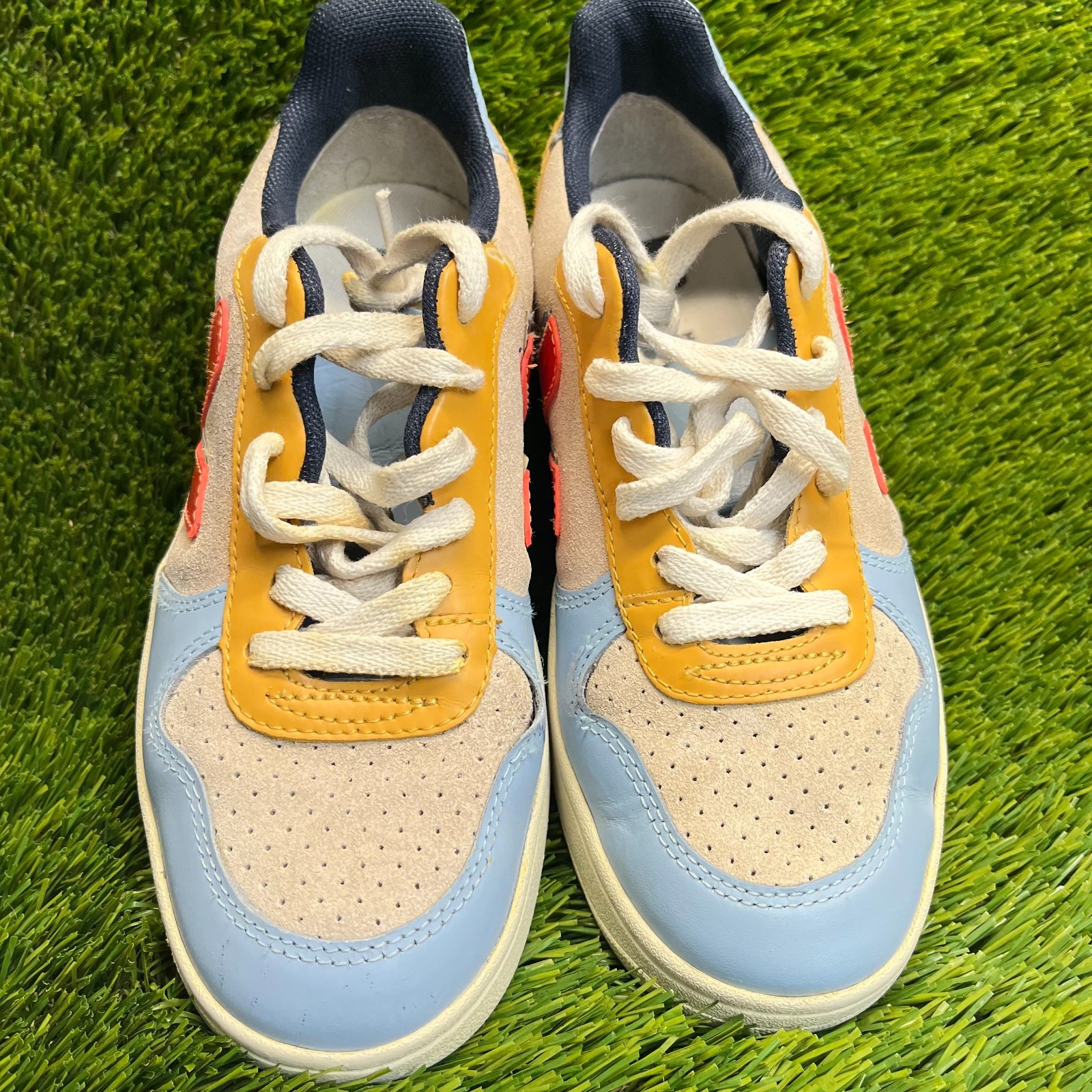 Veja x Make My Lemonade V-10 Womens Size 5 Blue Beige Athletic Shoes Sneakers