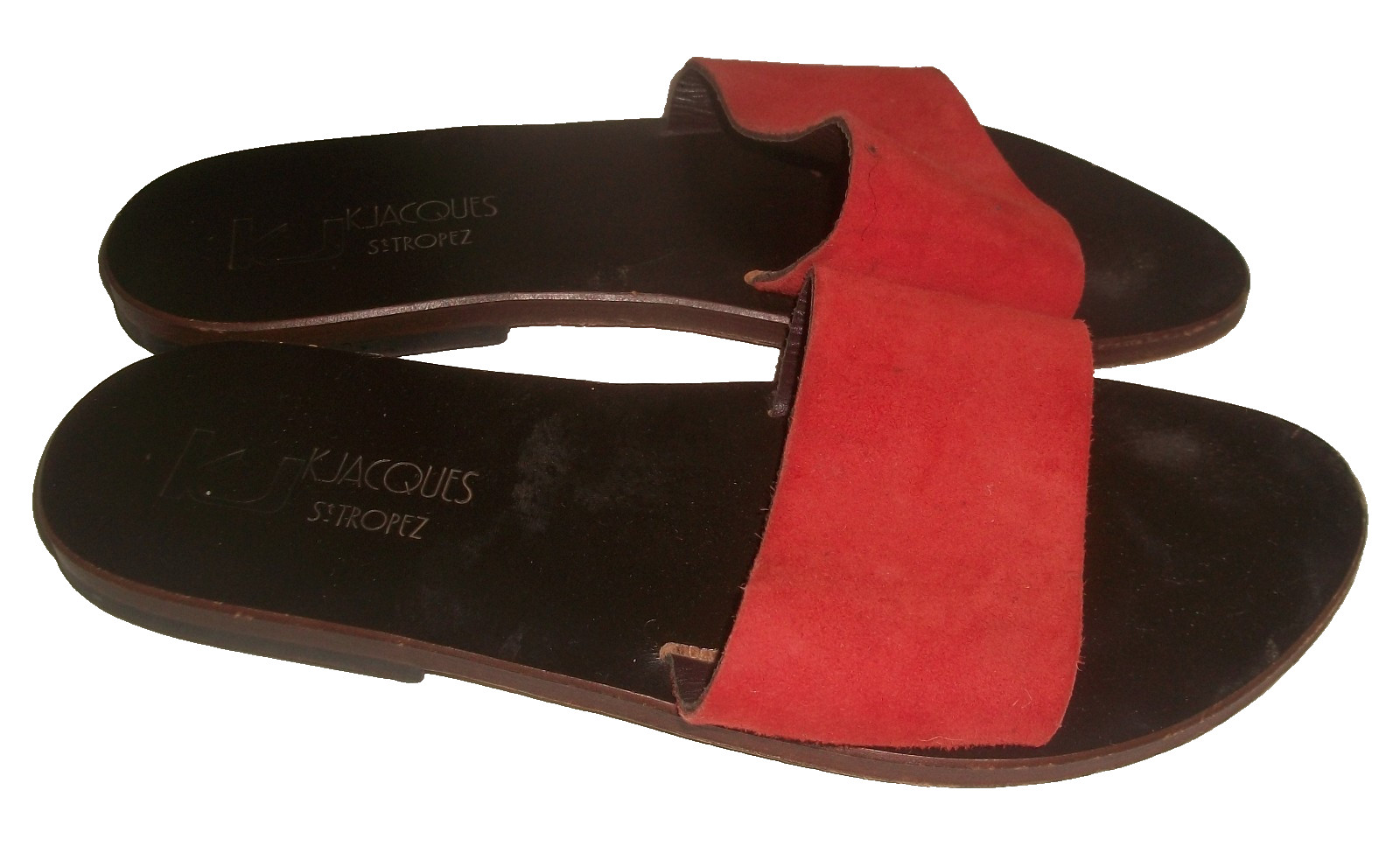 K. Jacques St. Tropez Handcrafted French Sandals 10M $250 Worn by Michelle Obama