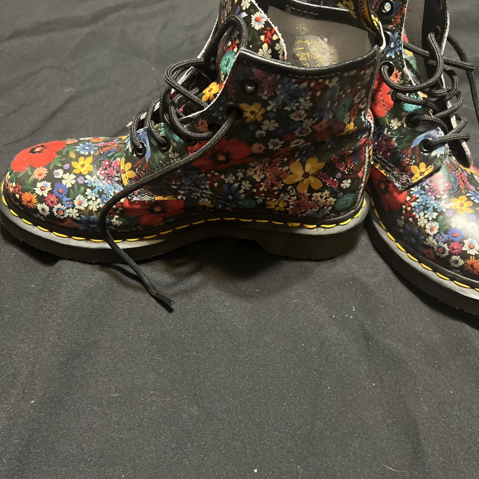 DOC MARTENS Womens 101 6 Eye Boot, Multi Wanderlust Softy T US 7L