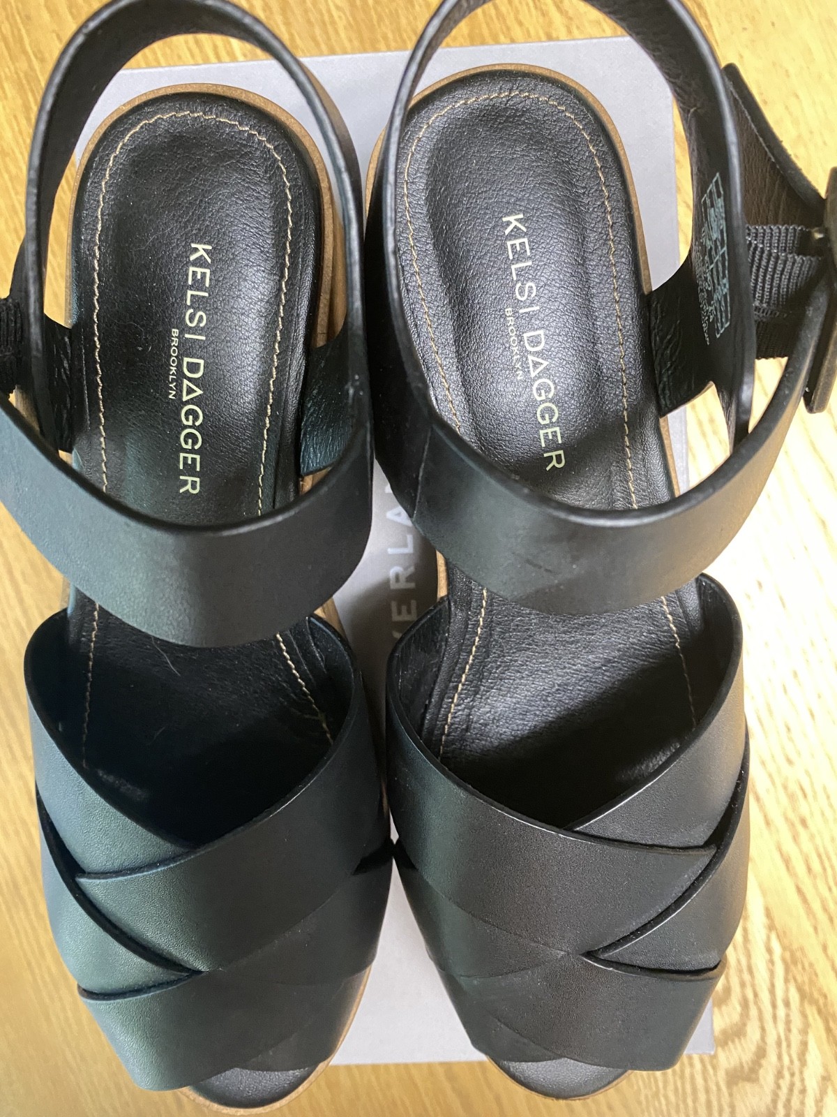 kelsi dagger brooklyn sandals black US size 7