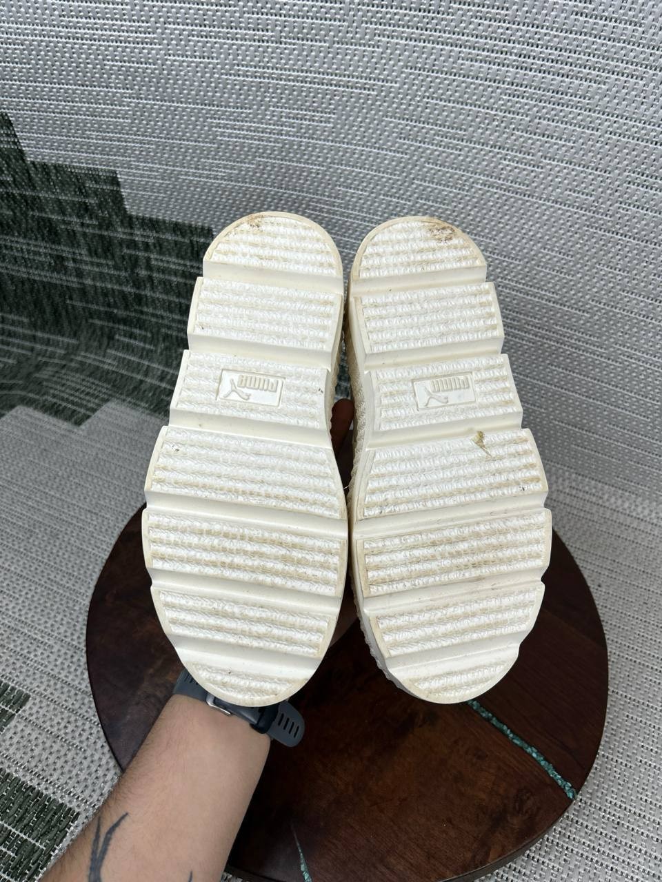 Puma Boots Womens Size 7 Fenty by Rihanna Chelsea Vanilla Ice White Pull On