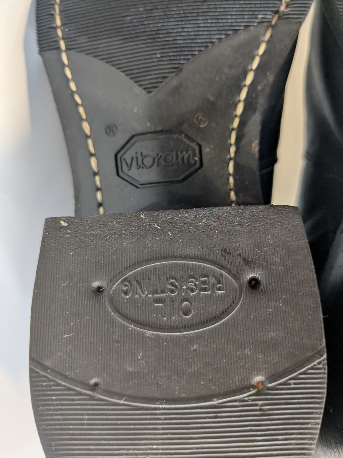 Vintage Dexter Womens 7 1/2 D Wide Black Western Cowboy Boots Vibram Soles