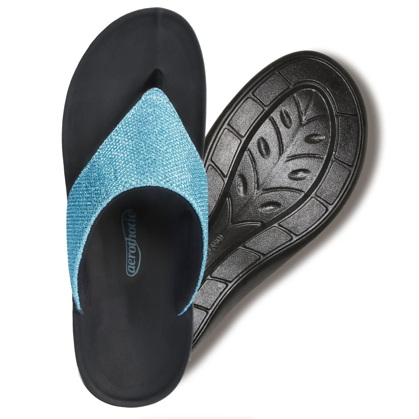 Aerothotic Women’s Platform Sandals L0804ND Blue Size 6