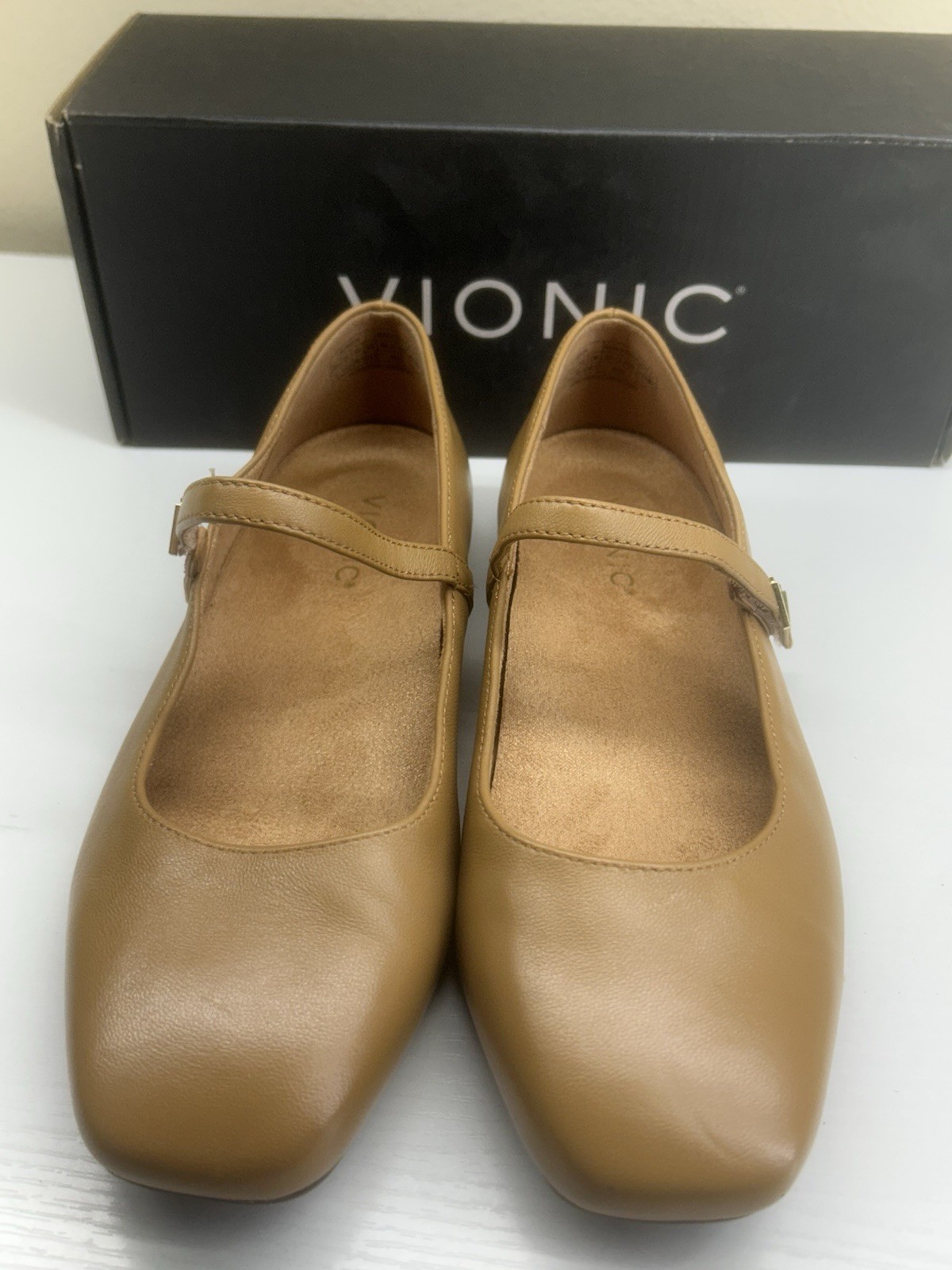Vionic Alameda Camel Tan Leather Size 8 Used