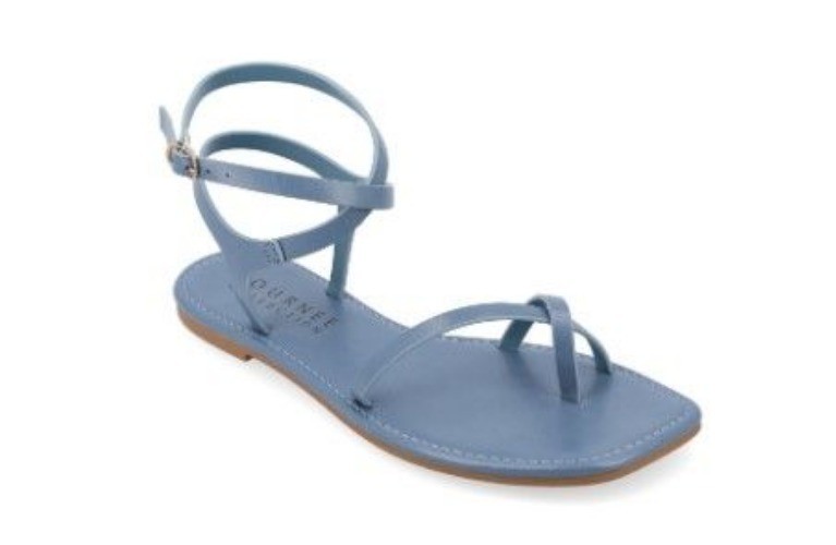 Journee Collection Womens Tru Comfort Foam Charra Sandals Blue Size 11 NIB