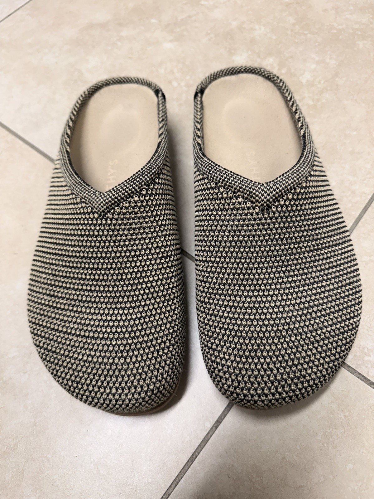 Rothy’s Casual Clog Women’s Slip-On Toffee Raffia-Knit 8 Comfort