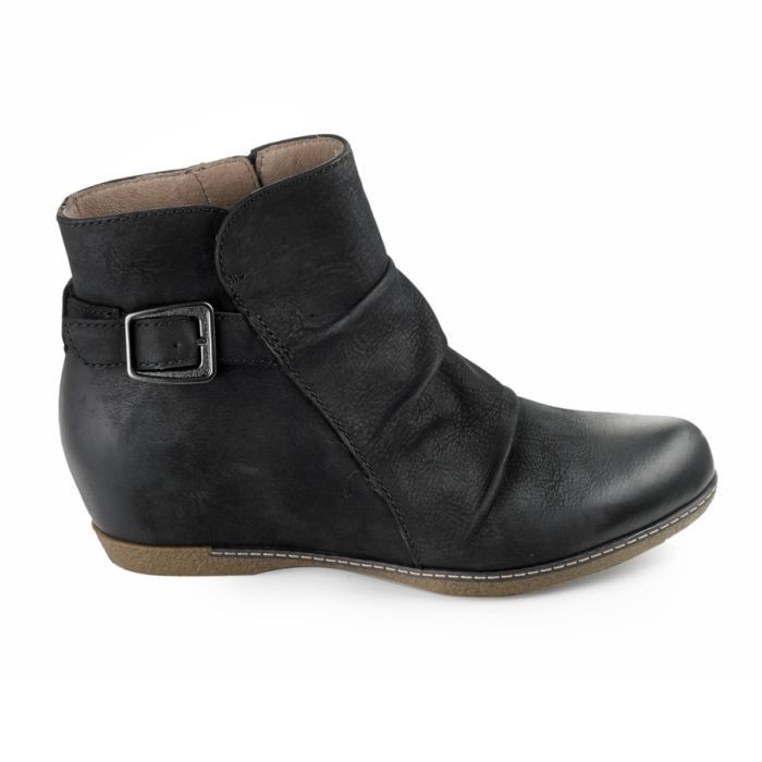 Dansko Lia Black Burnished Nubuck Leather Women’s Comfort Boot – EU 38
