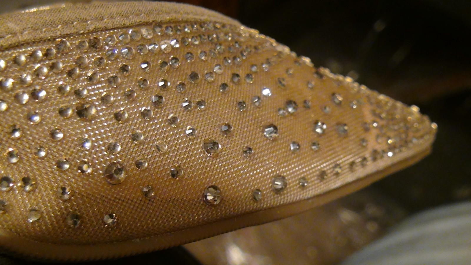 Women’s Sonia 3.25″ Stilito Heels Jeweled A New Day Size 7 Beige