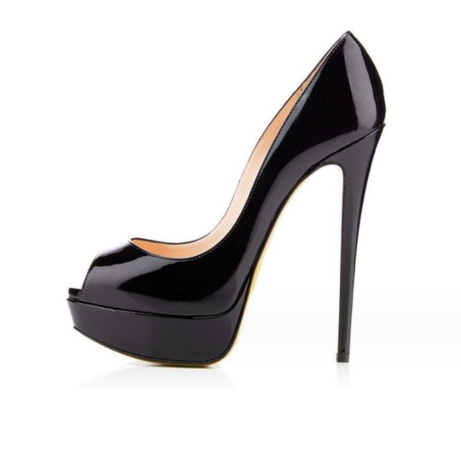 Sexy Women’s High Heel Peep Toe Platform Dress Slip On Shoes Banquet Colorblocks