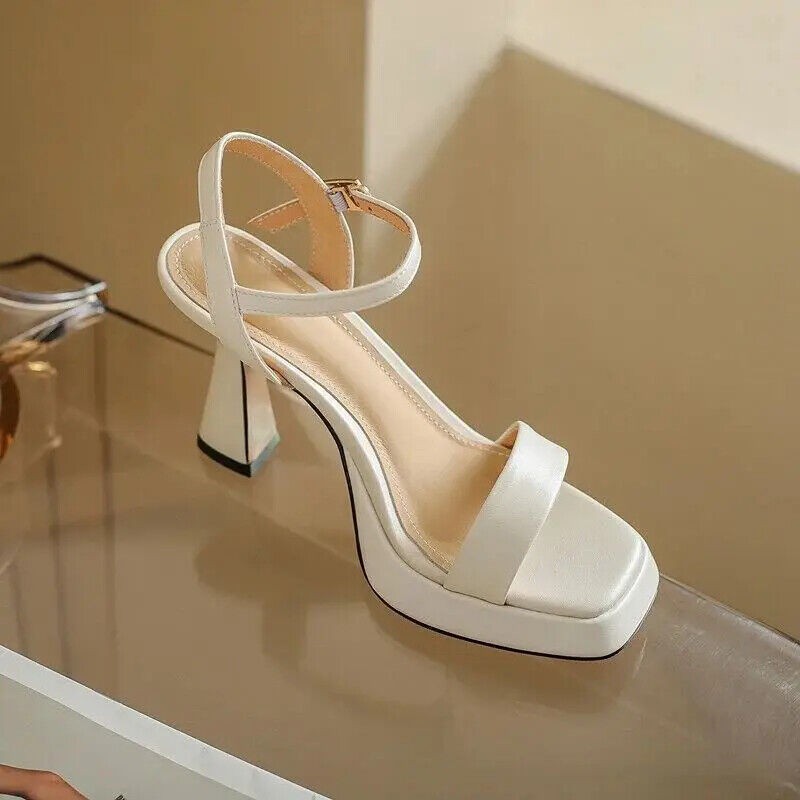 Fashion Women Platform High Heels Summer Sandals Thick Heel Pumps Party Shoes