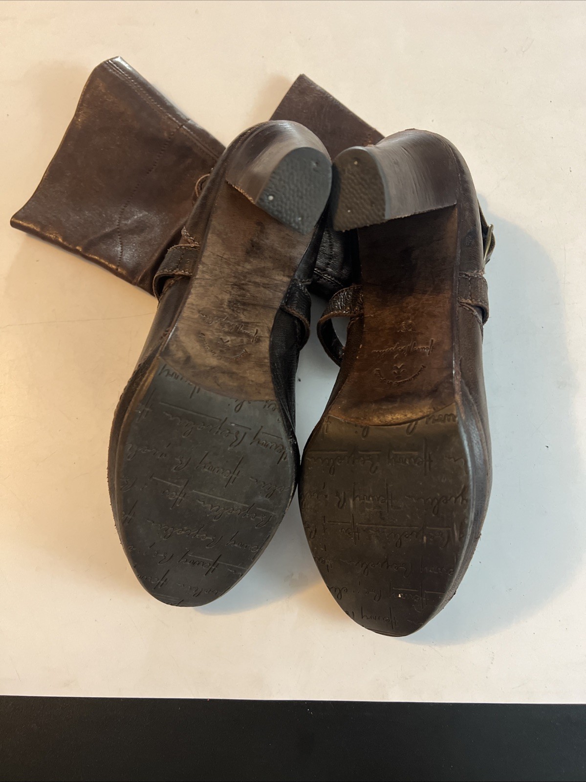 Heuoy Beyueliu Women’s Size 38.5 Leather Brown Handmade In Italy