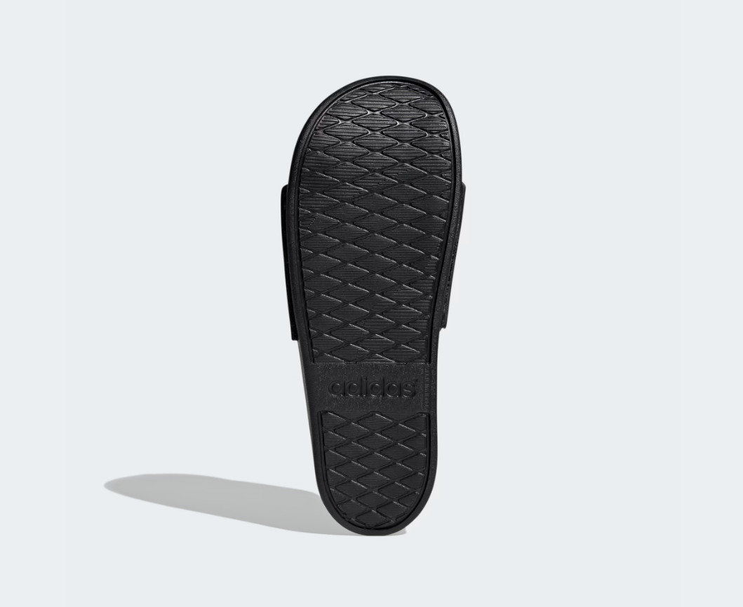 New ADIDAS Slides Adilette Comfort Black White Stripes Unisex Men’s 5 Women’s 6