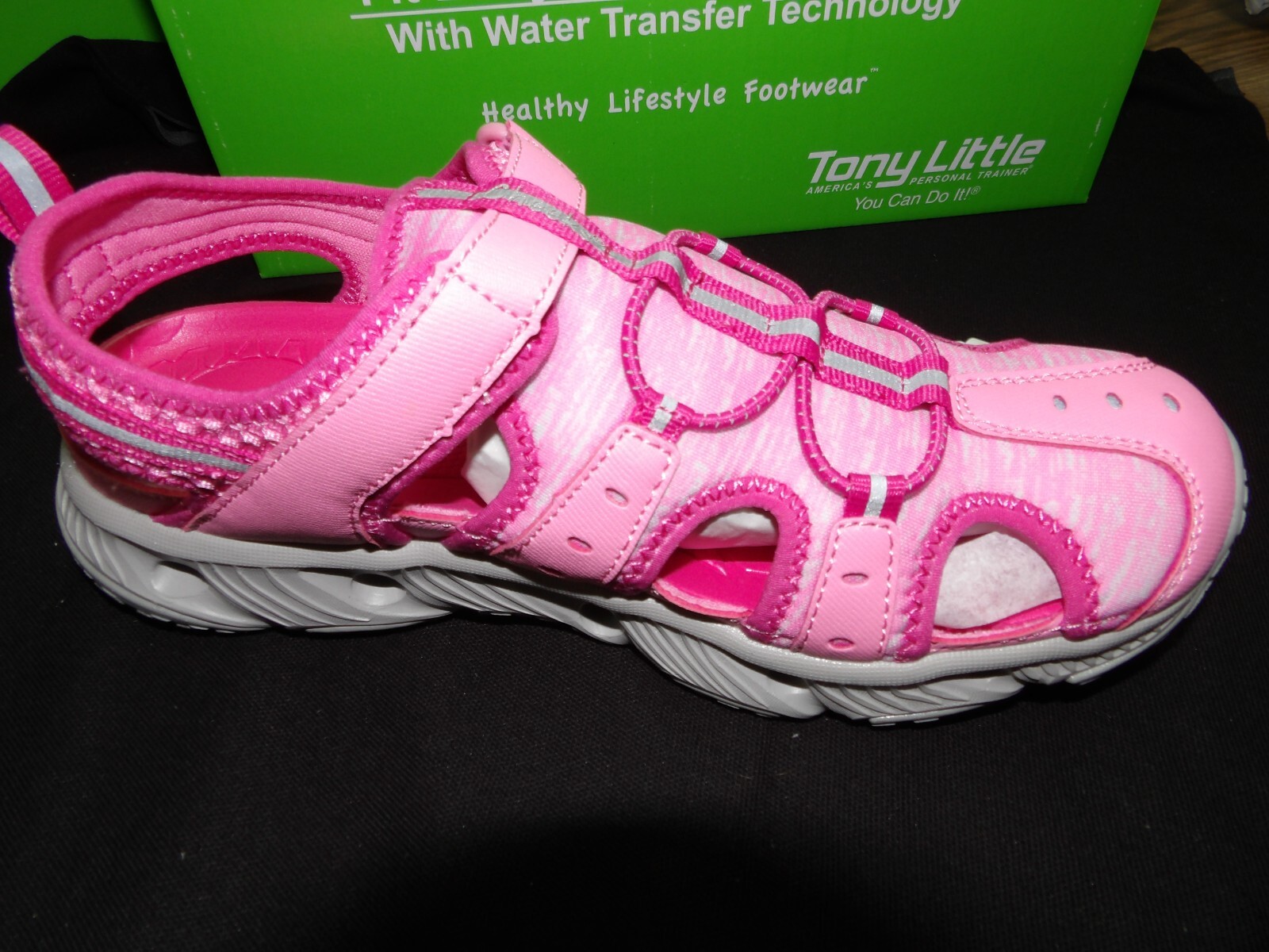 Cheeks Tony Little NEW Size 6M All Terrain Trainer Shoe Pink Lightweight Slide