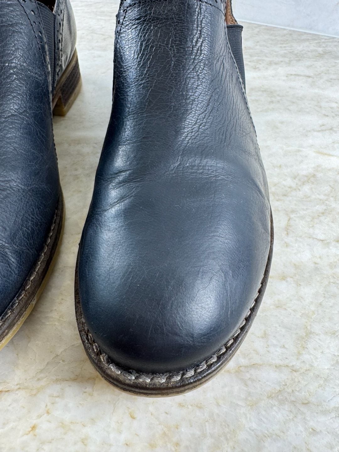 Josef Seibel Sienna Black Leather Chelsea Ankle Booties Women’s EU 40 US 9
