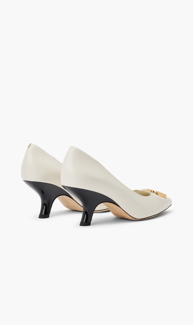 Tory Burch Eleanor Leather Slingback Kitten Heels Pumps Sz 9 $348