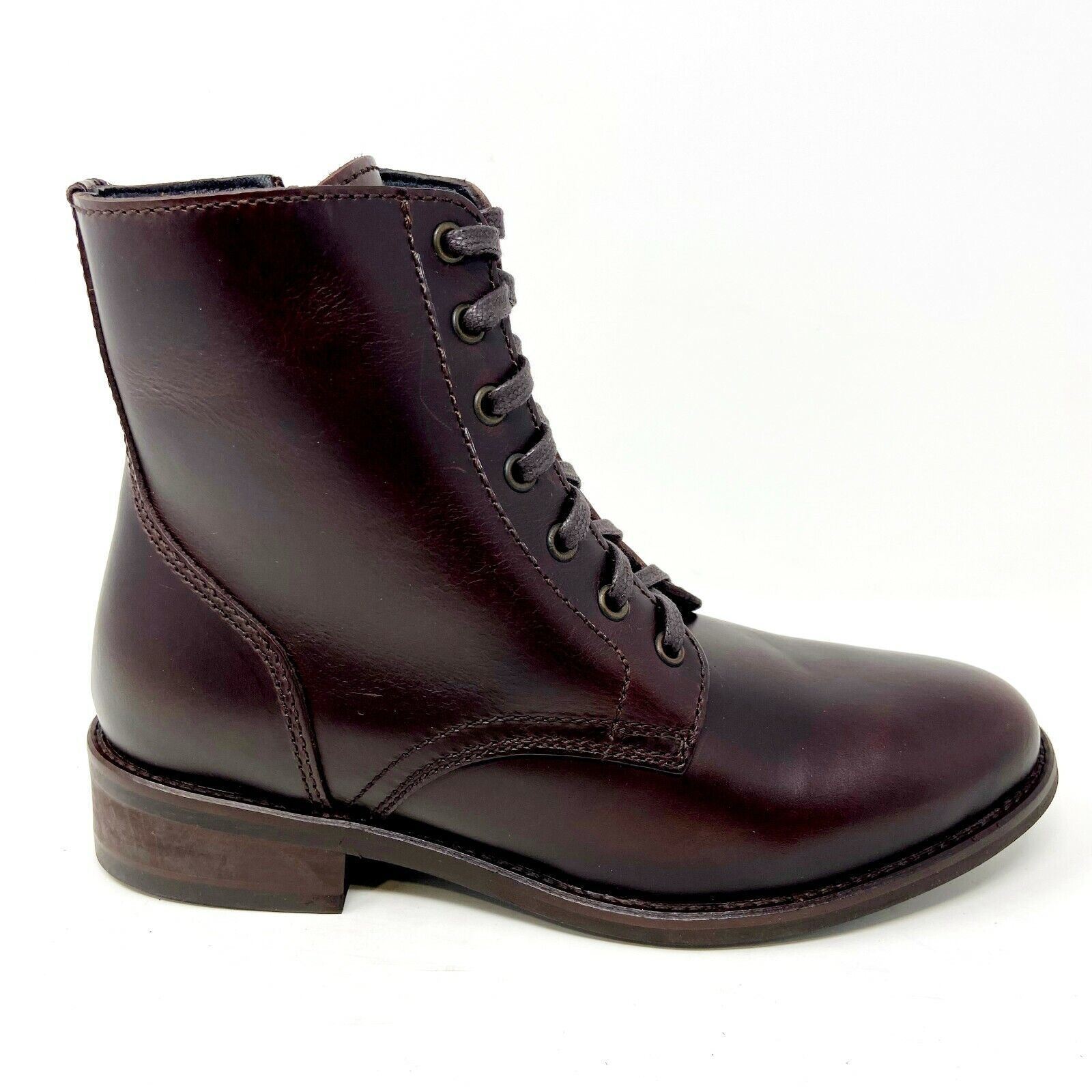 Thursday Boot Co Brown President Womens Full Grain Leather Combat Boots
