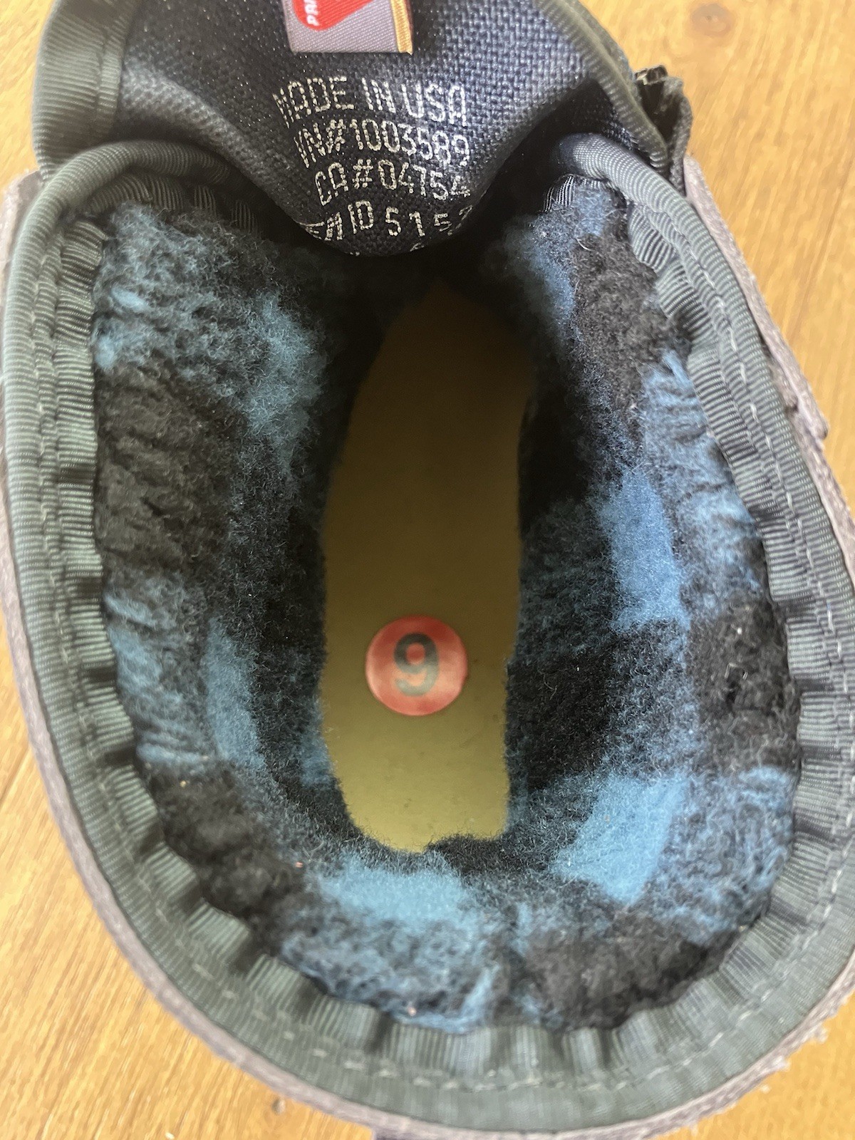 LL Bean Blue Front Zip Fleece Lined Insulated Duck Boots Women’s 6 , 8 9 11