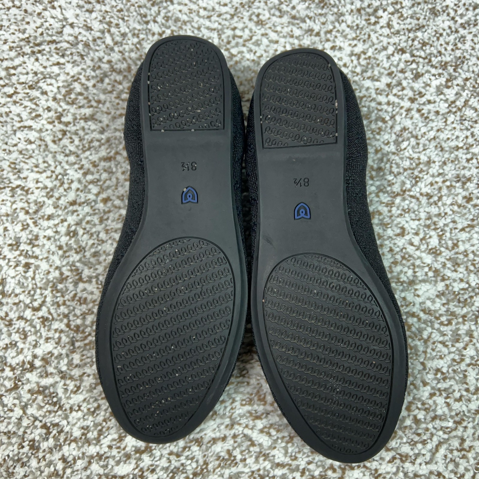 Rothys Shoes Womens Size 8.5 Black The Loafer Knit Flats Round Toe Casual Travel