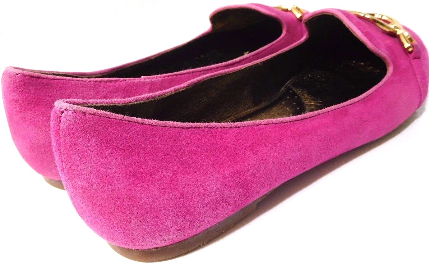Chocolat Blu Aries Flat Slip On Hot Pink Suede leather Size Varies NEW Limited!!