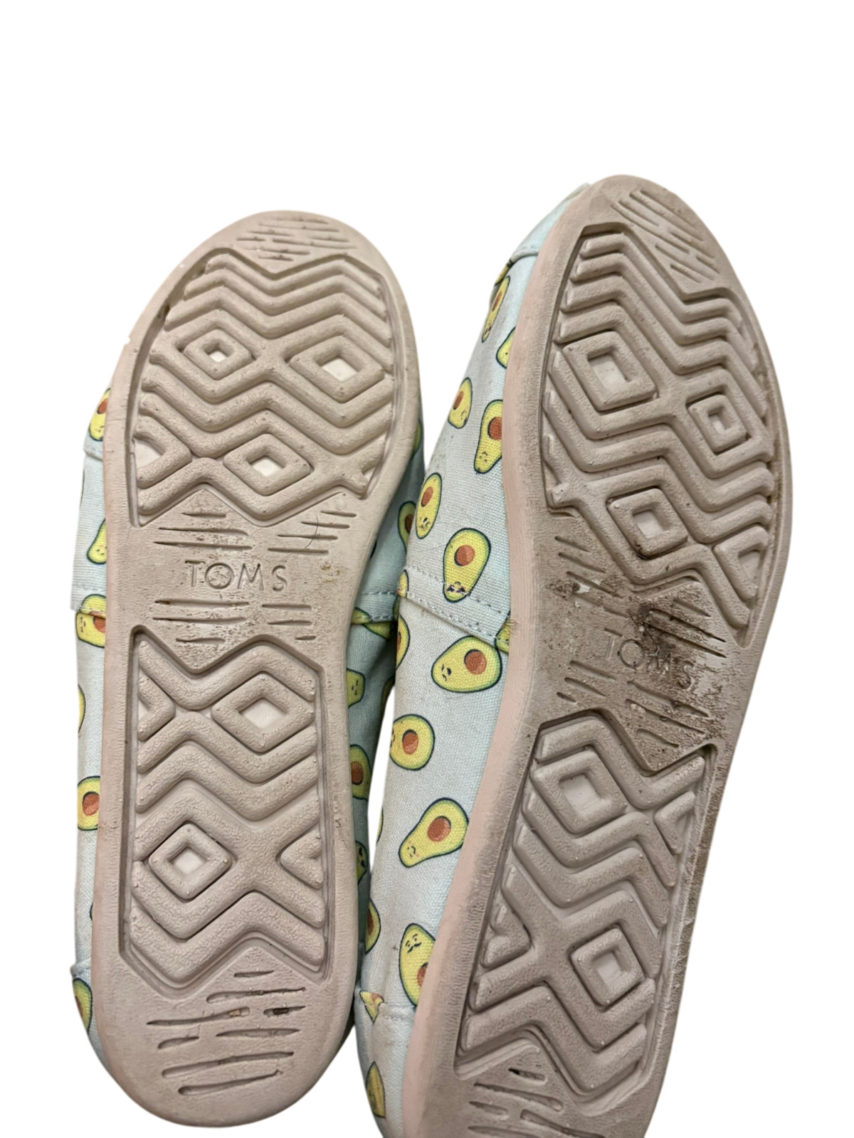 TOMS x Paper Source Alpargata Avocado Print Slip-On Shoes Women’s 9 Limited