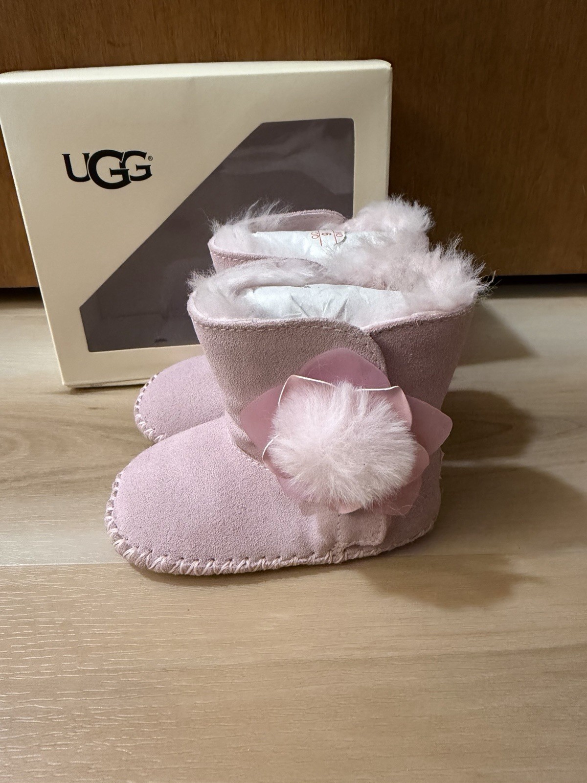 Ugg Cassie Flower Cactus Boot Pink Infant 6-12 Months Small With Box