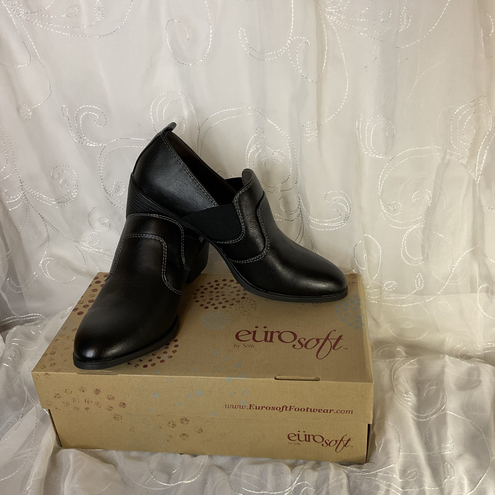 Euro Soft Alena Black Shoe Sz 11 In Box Slip On See Photos