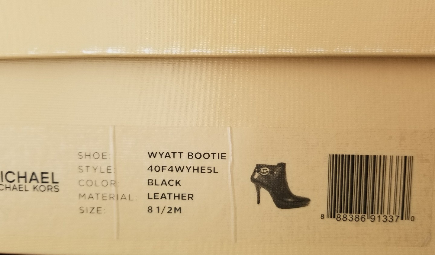 MICHAEL KORS WYATT GOLD MK LOGO ZIPPER ANKLE BOOTS US 9.5 10 11 I LOVE SHOES