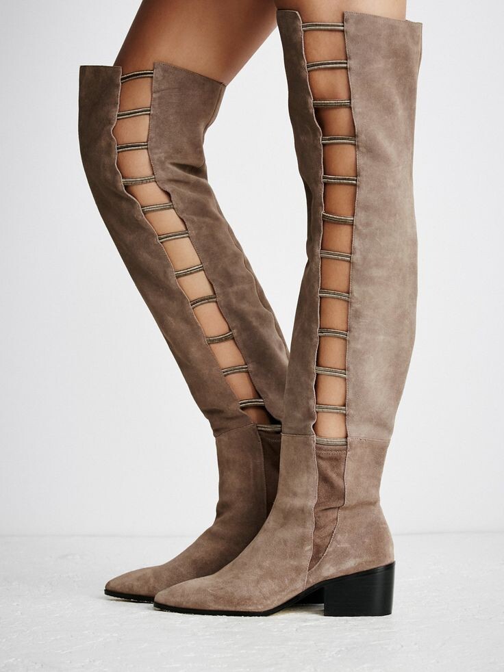 New Free People + Farylrobin Ladder Over the Knee Boot Size 7 MSRP: $298