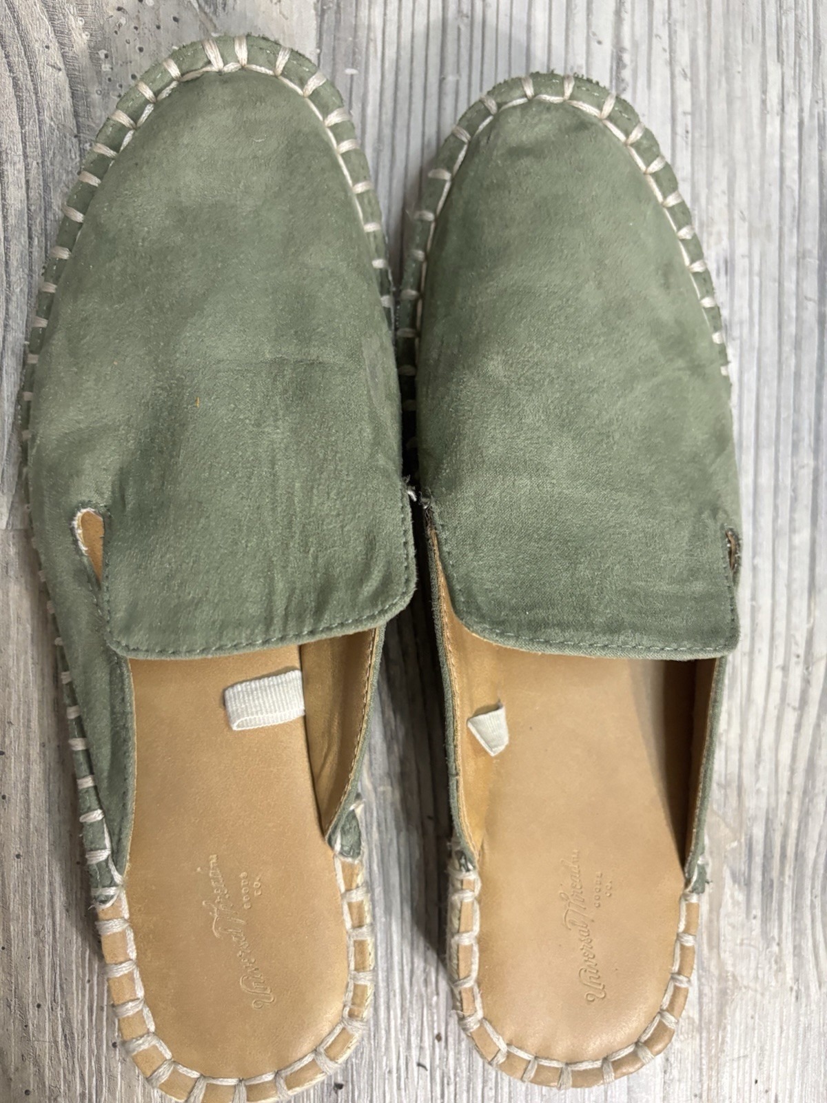 Universal Thread Green Boho Faux Suede Mule Casual Women’s 8